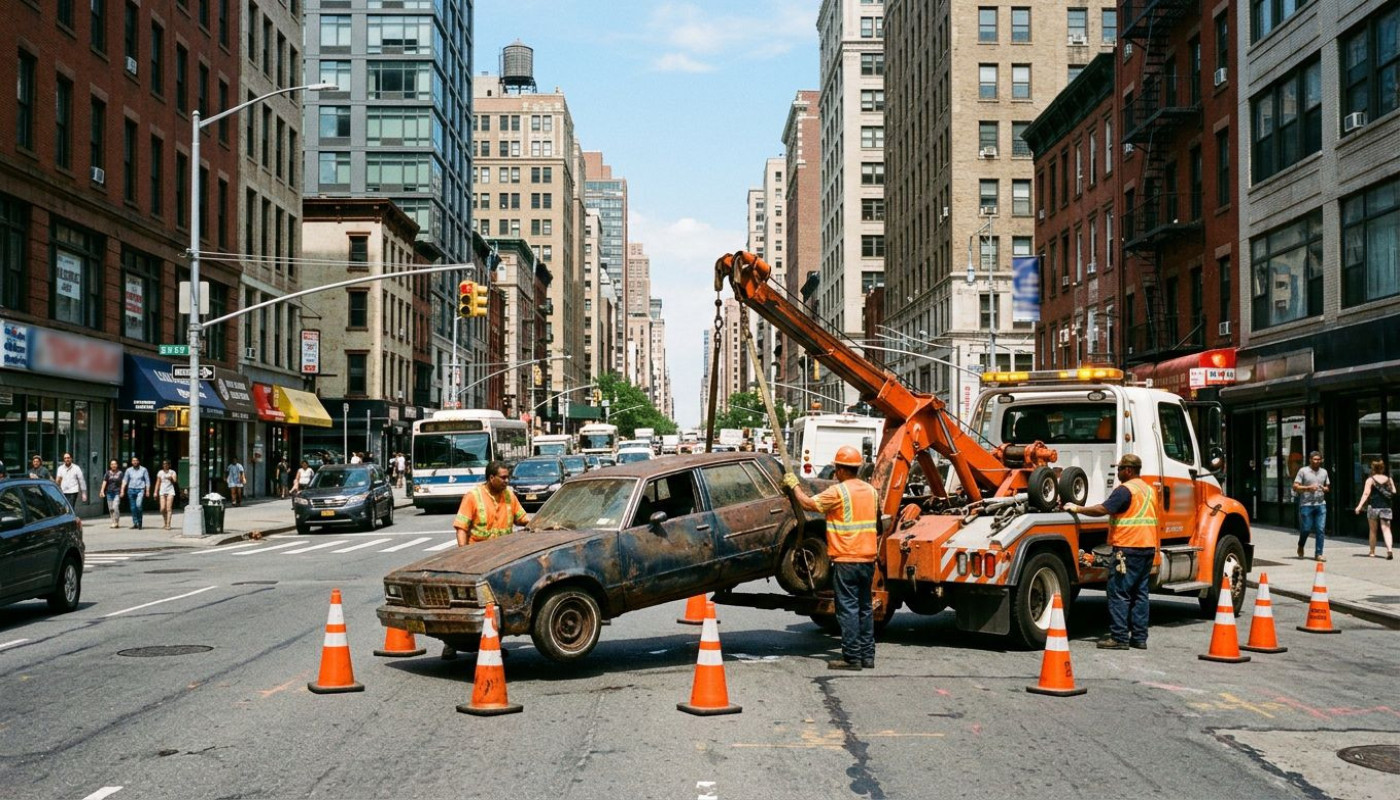 Quand l’enlèvement d’épave favorise la sécurité en ville